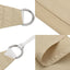 solsejl 6x6 m firkantet oxfordstof beige
