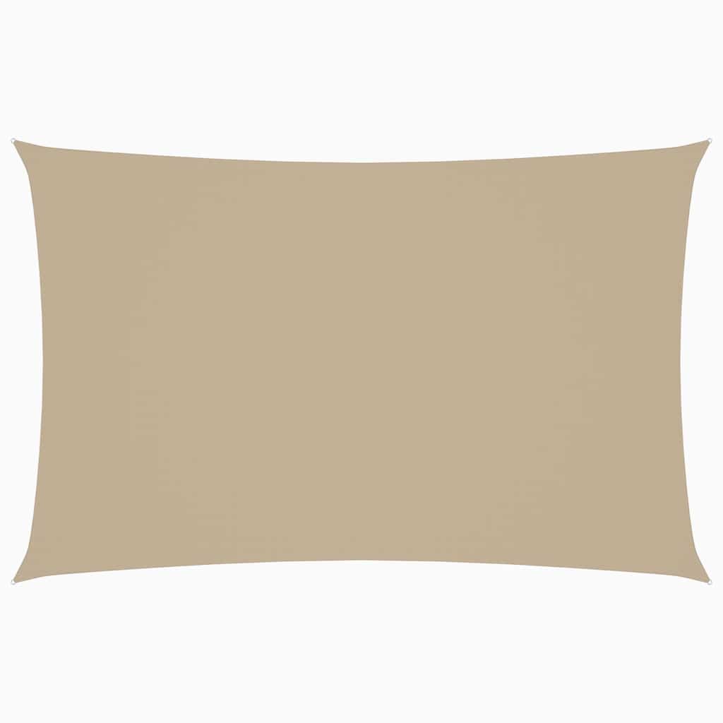 solsejl 2x4,5 m rektangulær oxfordstof beige