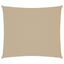 solsejl 2,5x3 m rektangulær oxfordstof beige