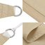 solsejl 2,5x4,5 m rektangulær oxfordstof beige