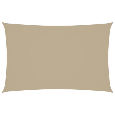 solsejl 2,5x5 m rektangulær oxfordstof beige