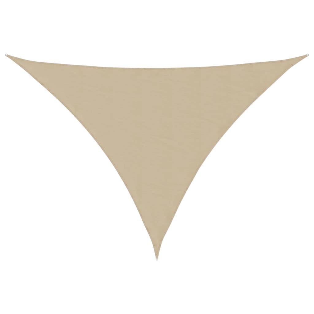solsejl 3x4x5 m trekantet oxfordstof beige