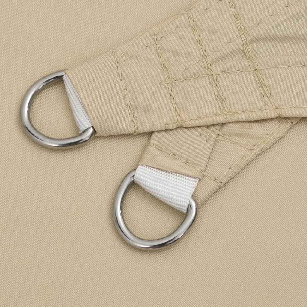 solsejl 3x4x5 m trekantet oxfordstof beige