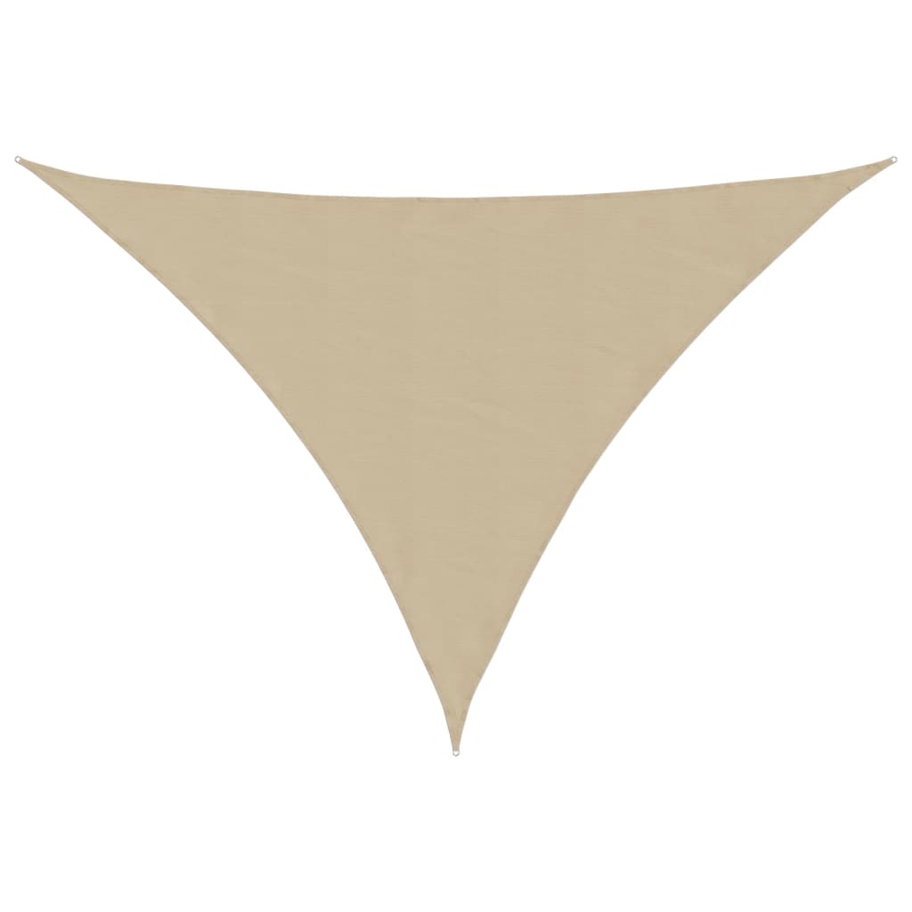 solsejl 4,5x4,5x4,5 m oxfordstof trekantet beige