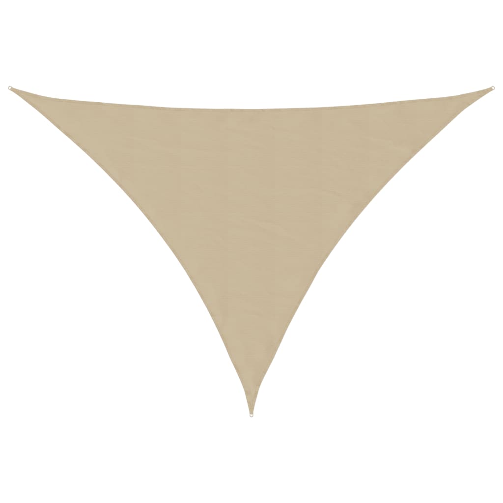 solsejl 5x5x6 m trekantet oxfordstof beige