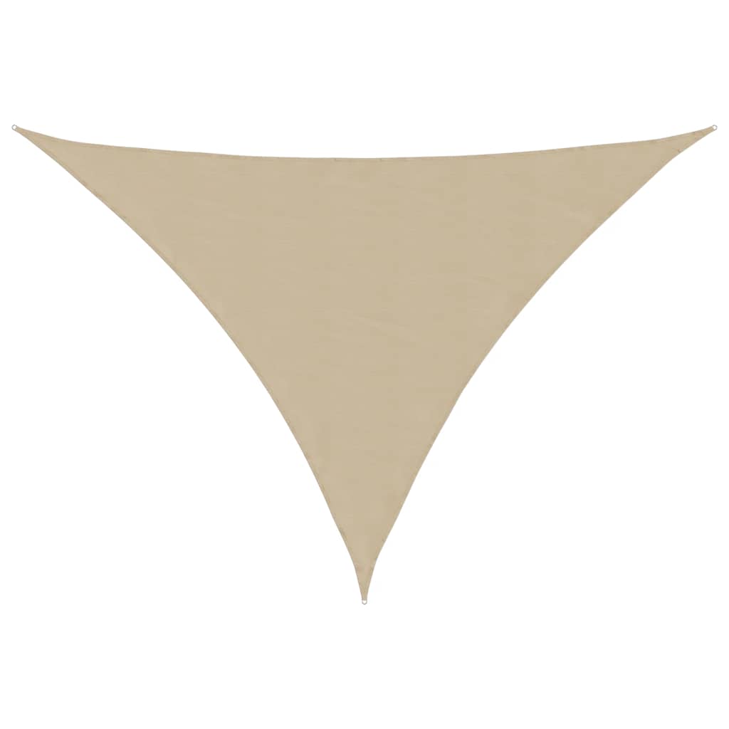solsejl 4x5x6,4 m trekantet oxfordstof beige