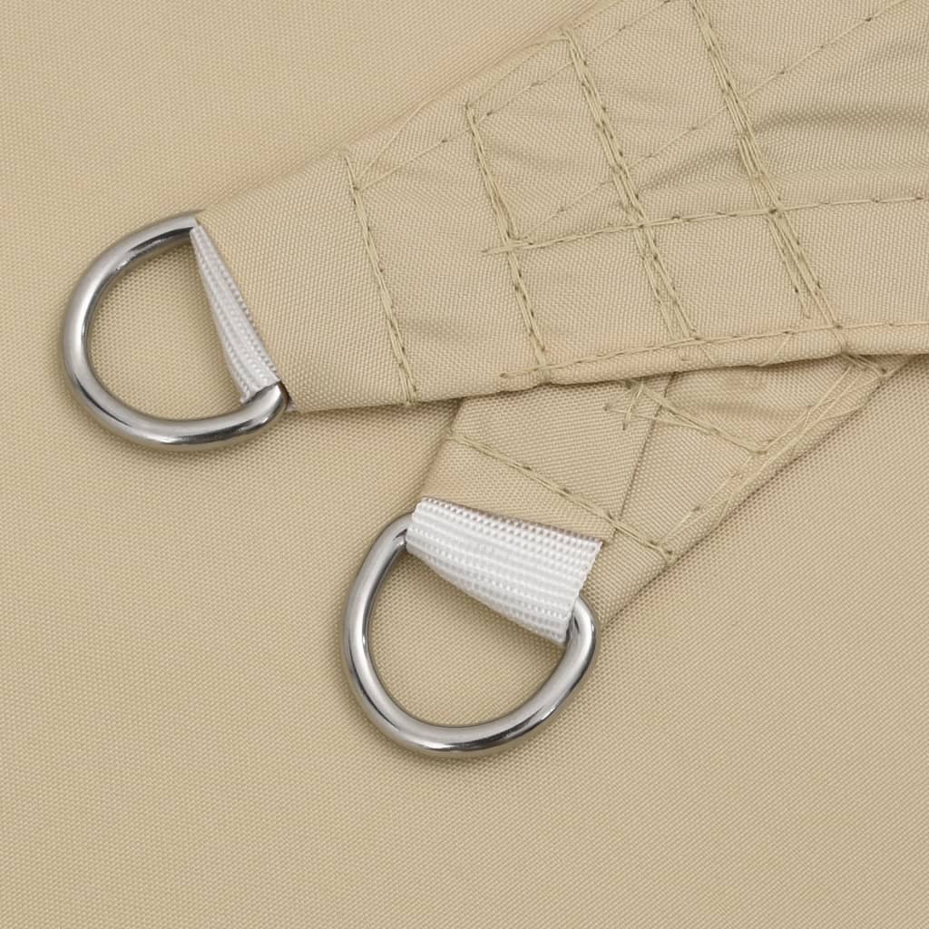 solsejl 4x5x6,4 m trekantet oxfordstof beige