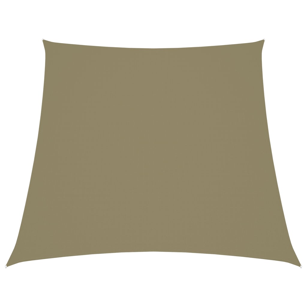 solsejl 2/4x3 m trapezformet oxfordstof beige
