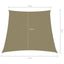 solsejl 2/4x3 m trapezformet oxfordstof beige