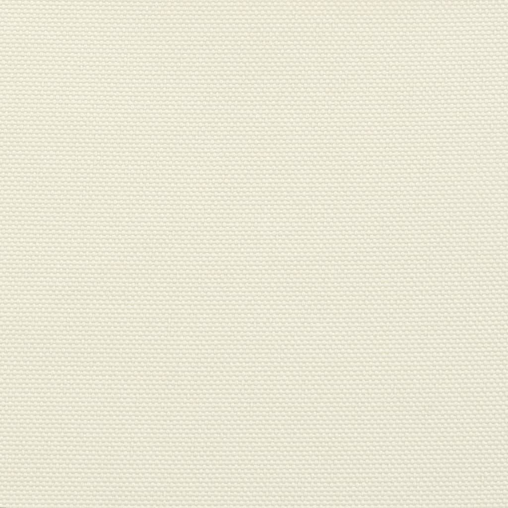 solsejl 5x7x7 m trekantet oxfordstof cremefarvet