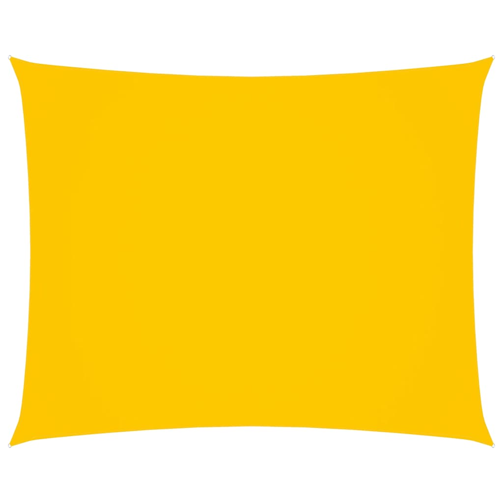 solsejl 2,5x4,5 m rektangulær oxfordstof gul