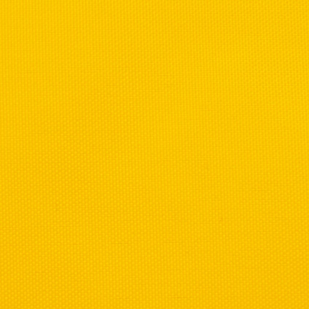 solsejl 5x6 m rektangulær oxfordstof gul