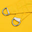 solsejl 6x6x6 m trekantet oxfordstof gul