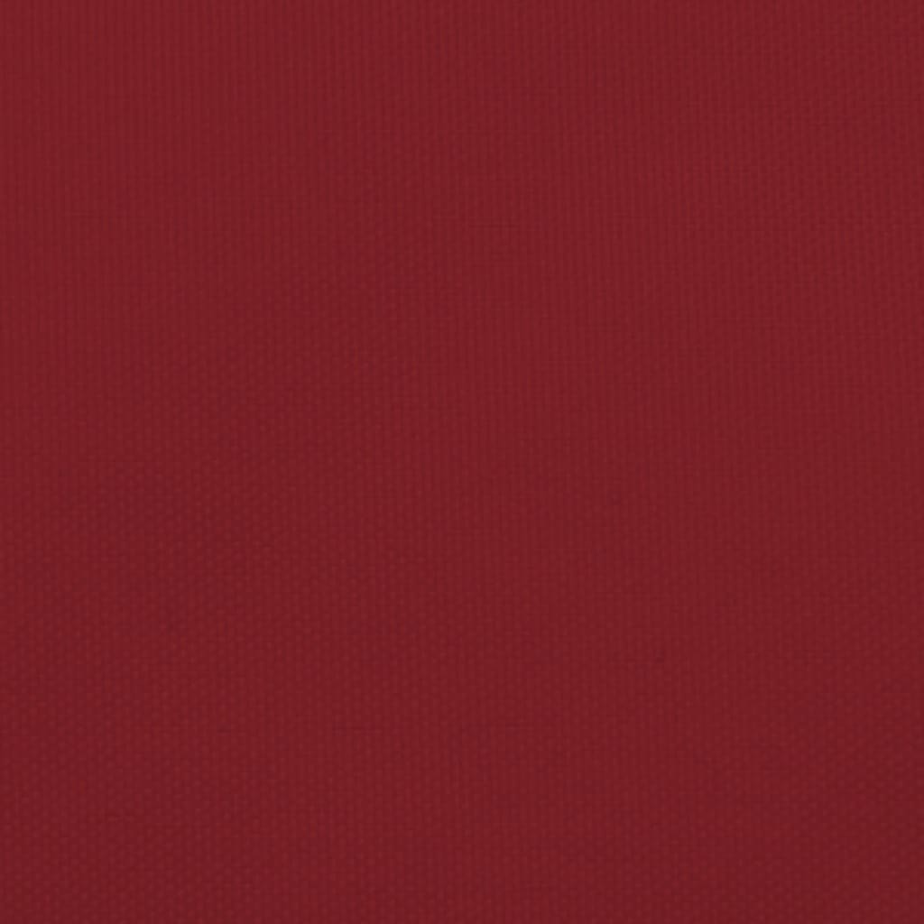 solsejl 2x2 m firkantet oxfordstof rød