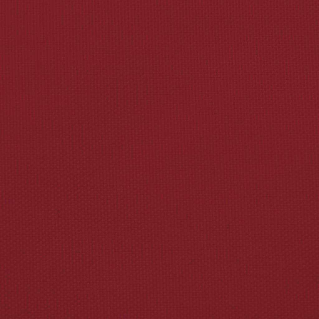 solsejl 2,5x5 m rektangulær oxfordstof rød