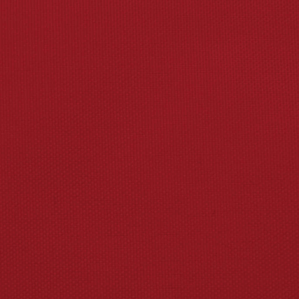 solsejl 4x5 m rektangulær oxfordstof rød