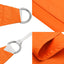 solsejl 3,6x3,6 m oxfordstof firkantet orange