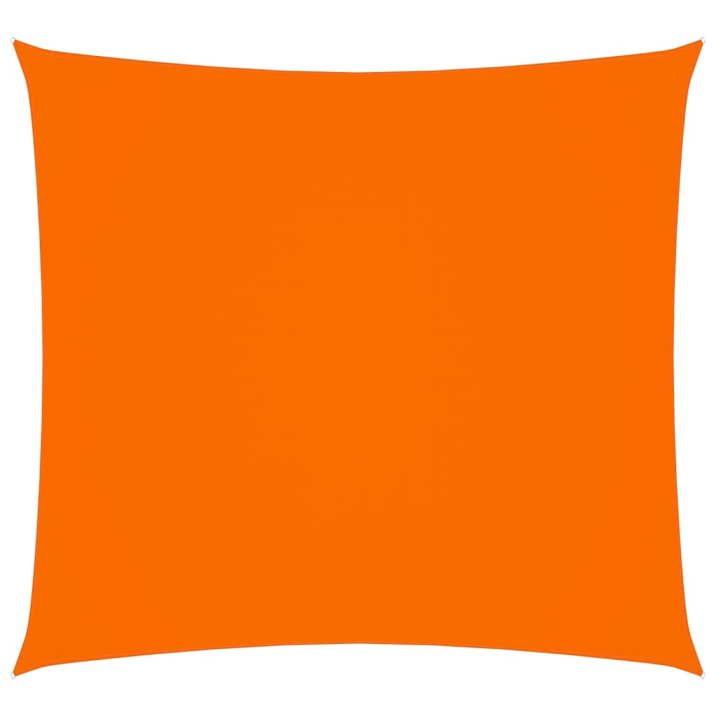 solsejl 4,5x4,5 m firkantet oxfordstof orange