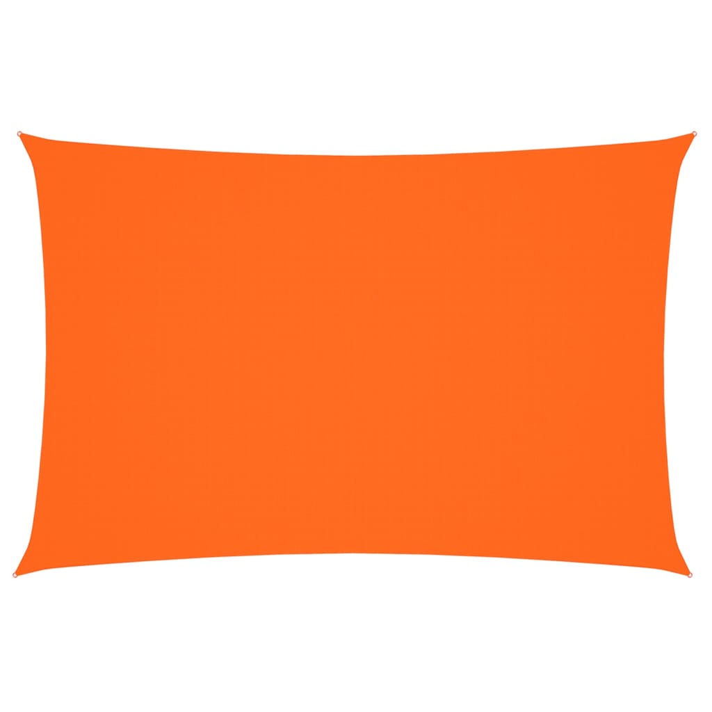 solsejl 2x4 m rektangulær oxfordstof orange