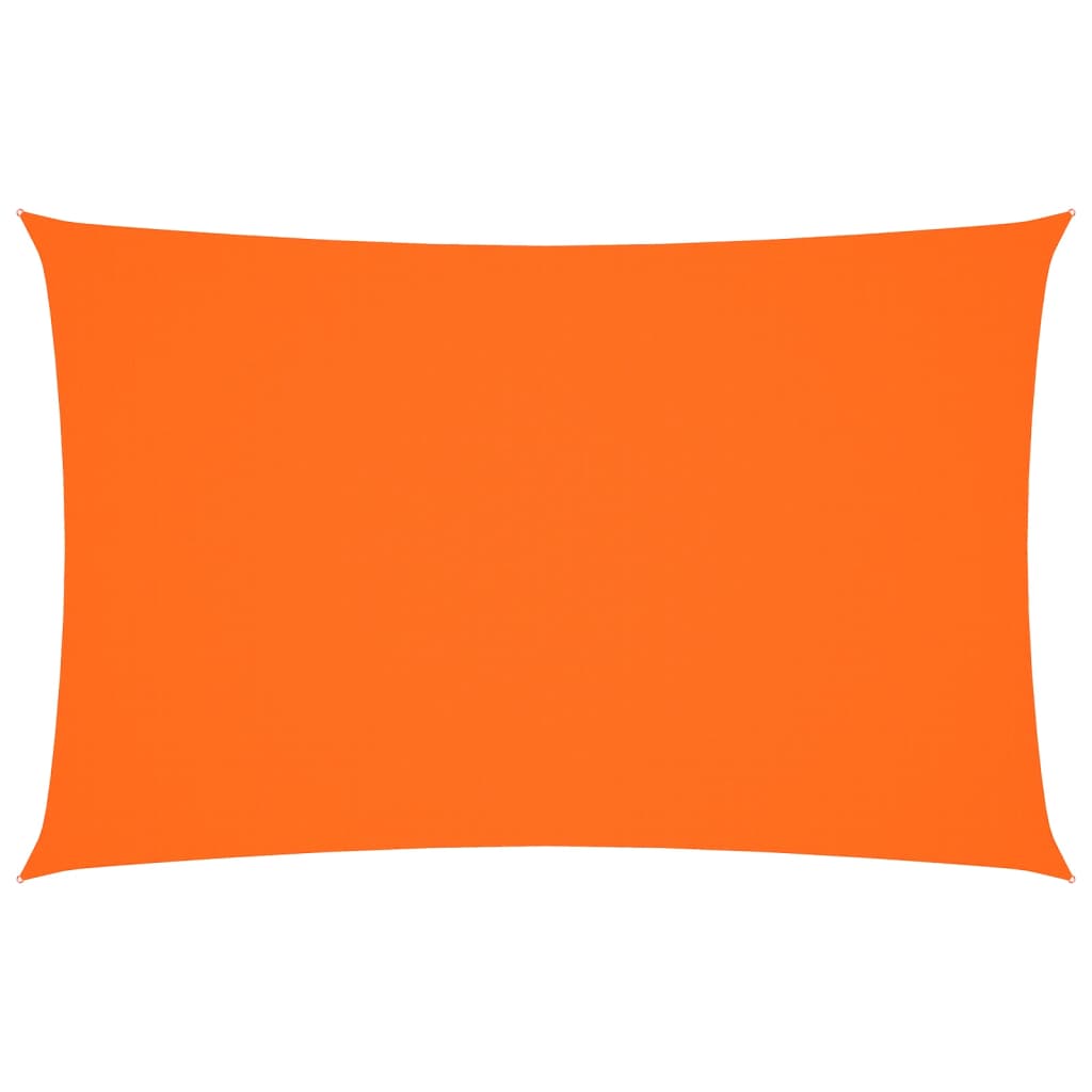 solsejl 2x5 m rektangulær oxfordstof orange