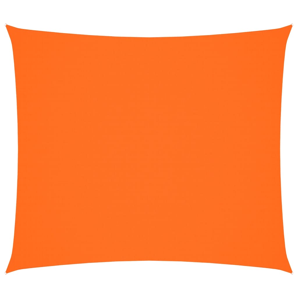 solsejl 2,5x3 m rektangulær oxfordstof orange