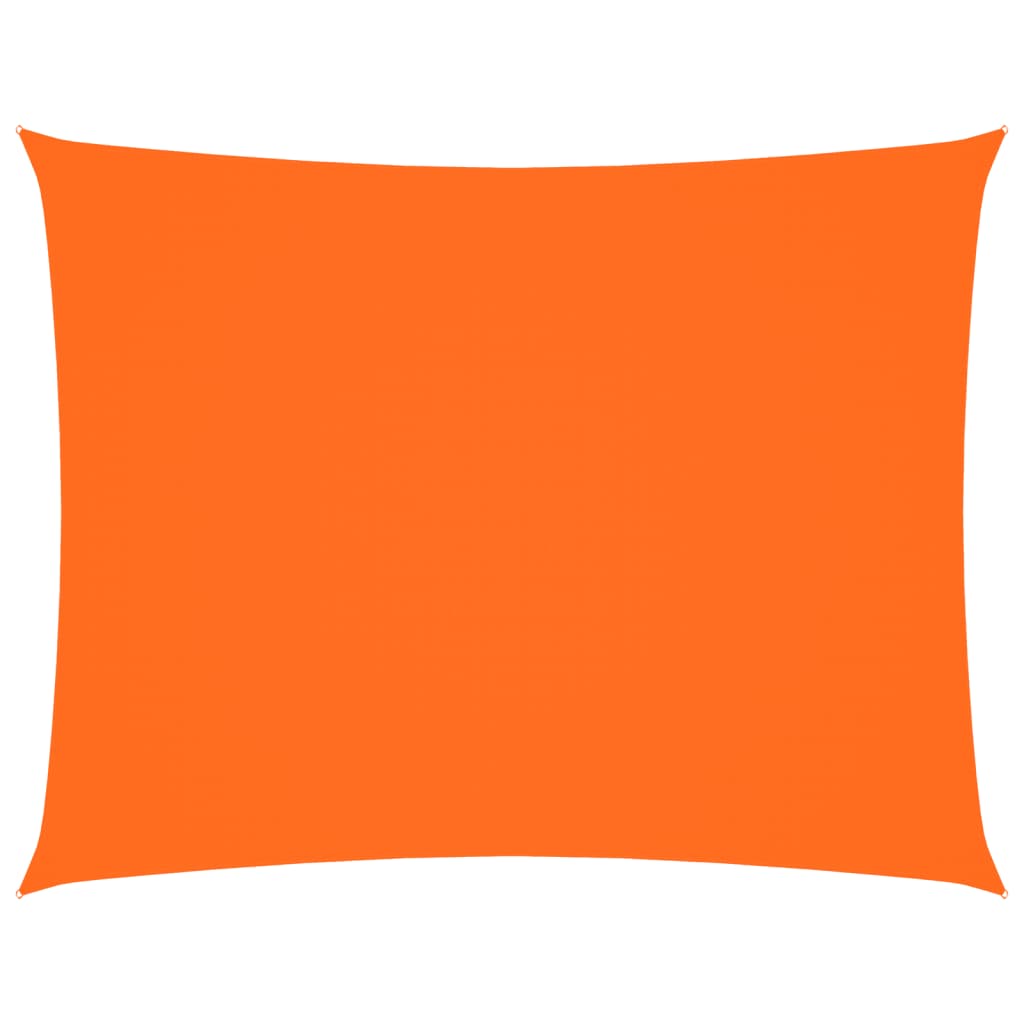 solsejl 2,5x3,5 m rektangulær oxfordstof orange