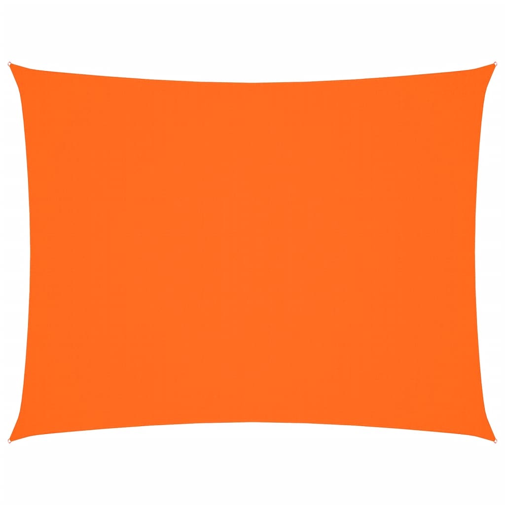 solsejl 2,5x4 m rektangulær oxfordstof orange