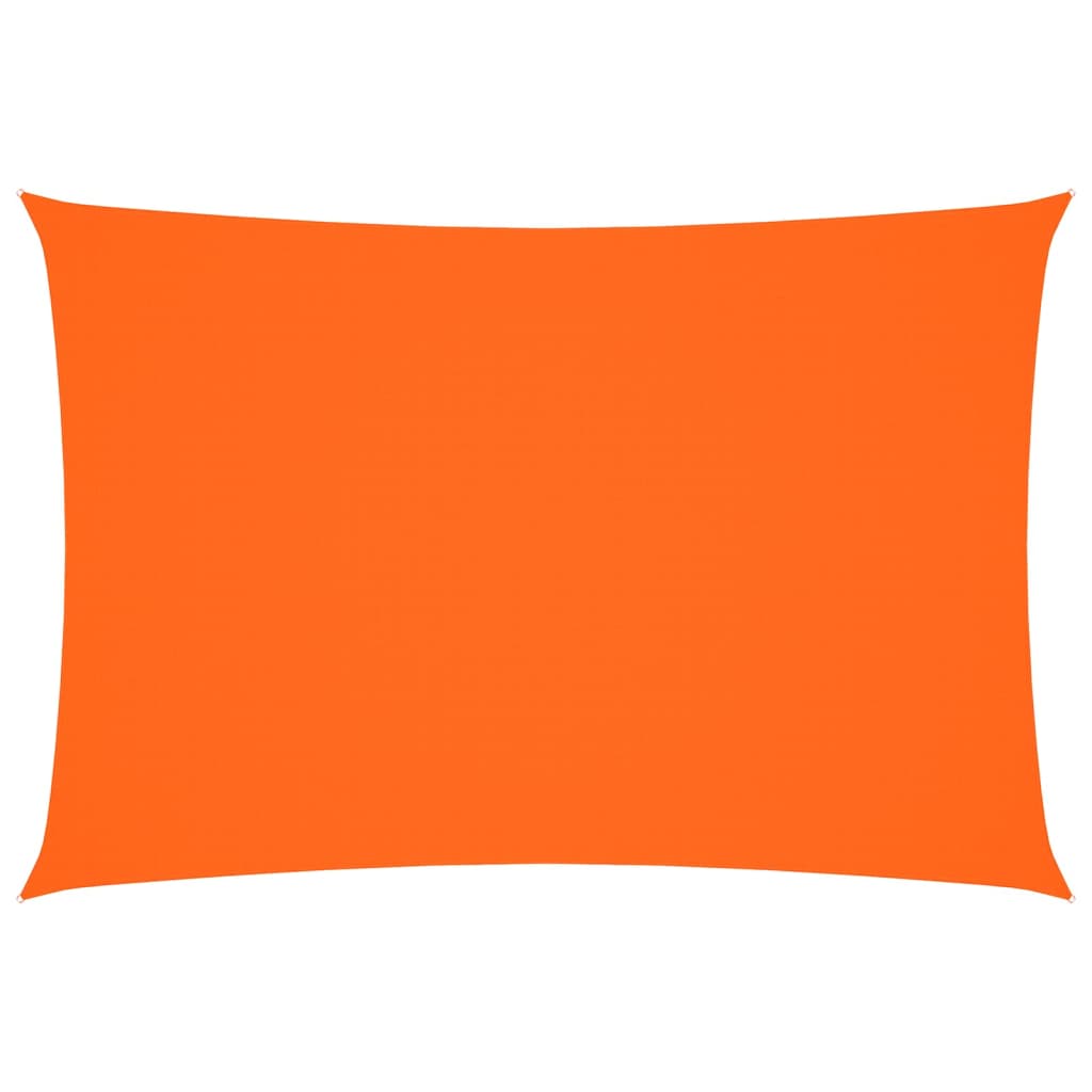 solsejl 2,5x4,5 m rektangulær oxfordstof orange