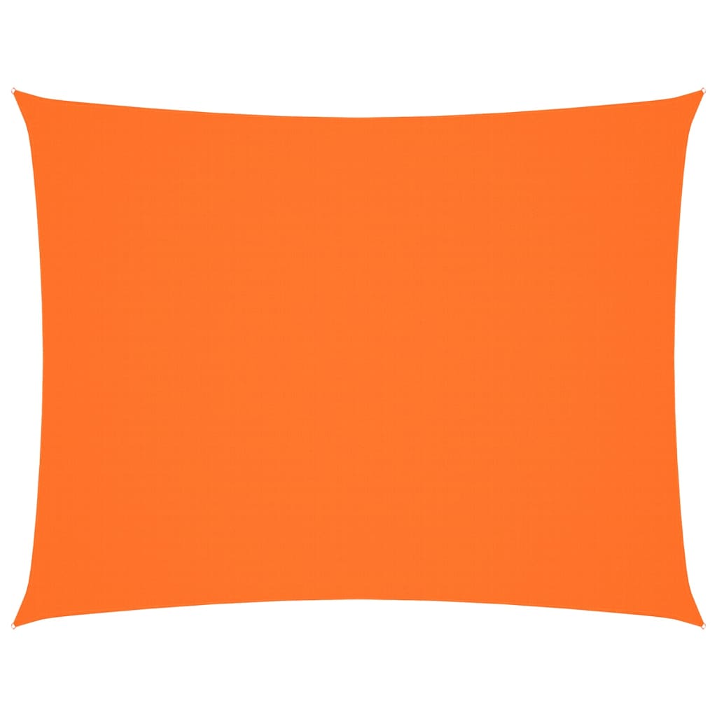 solsejl 3x4,5 m rektangulær oxfordstof orange