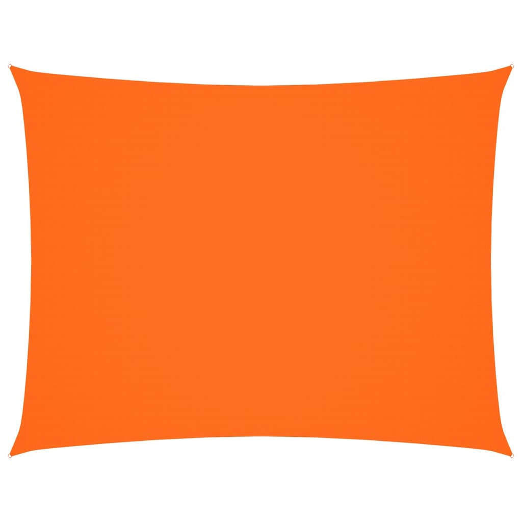 solsejl 3x6 m rektangulær oxfordstof orange