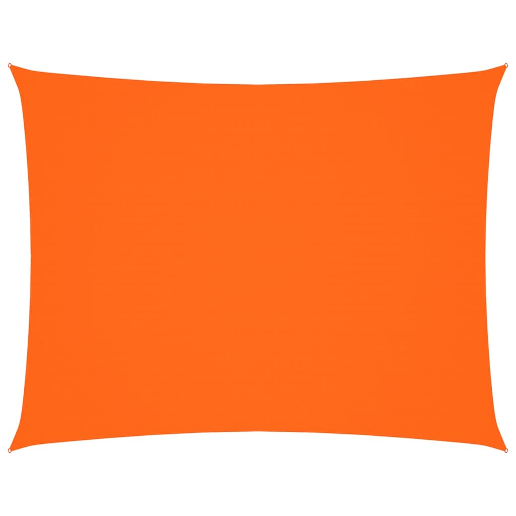 solsejl 3,5x4,5 m rektangulær oxfordstof orange