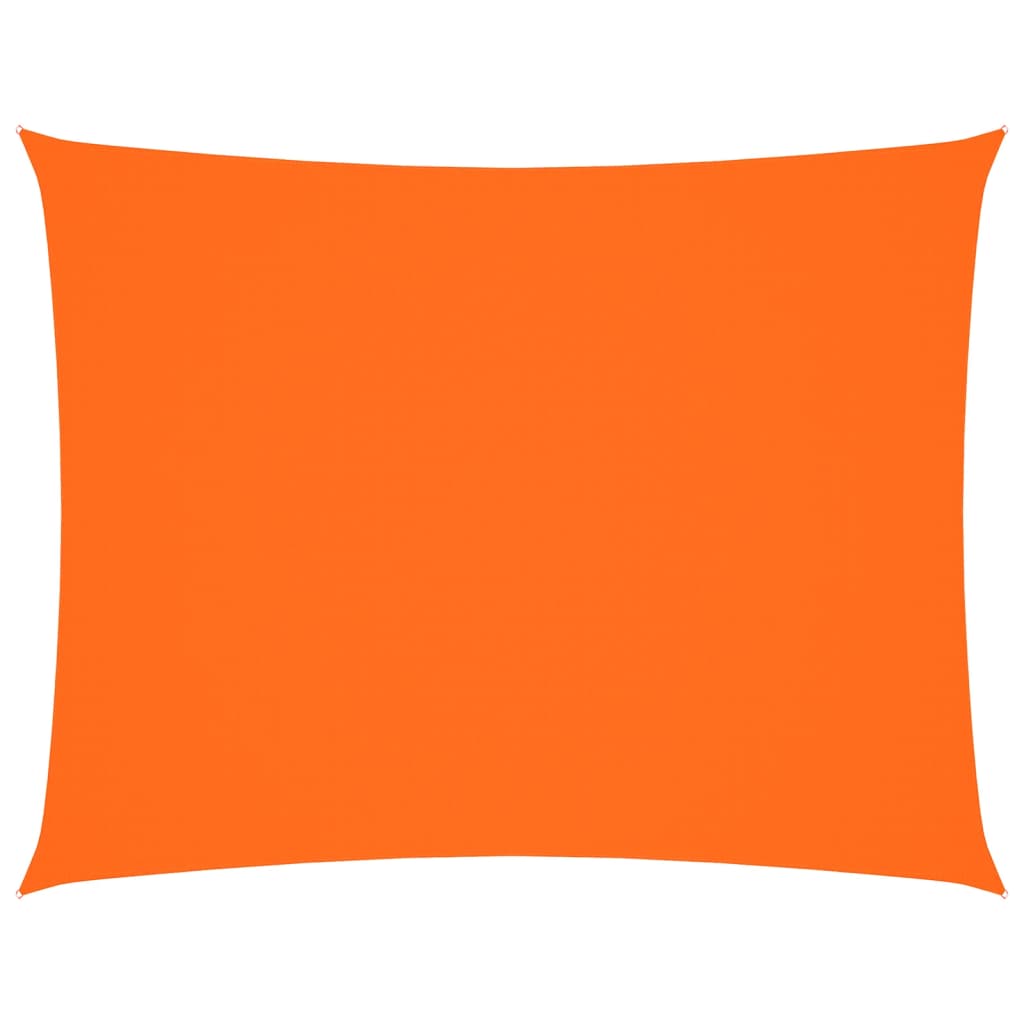 solsejl 3,5x5 m oxfordstof rektangulær orange