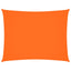 solsejl 4x6 m rektangulær oxfordstof orange