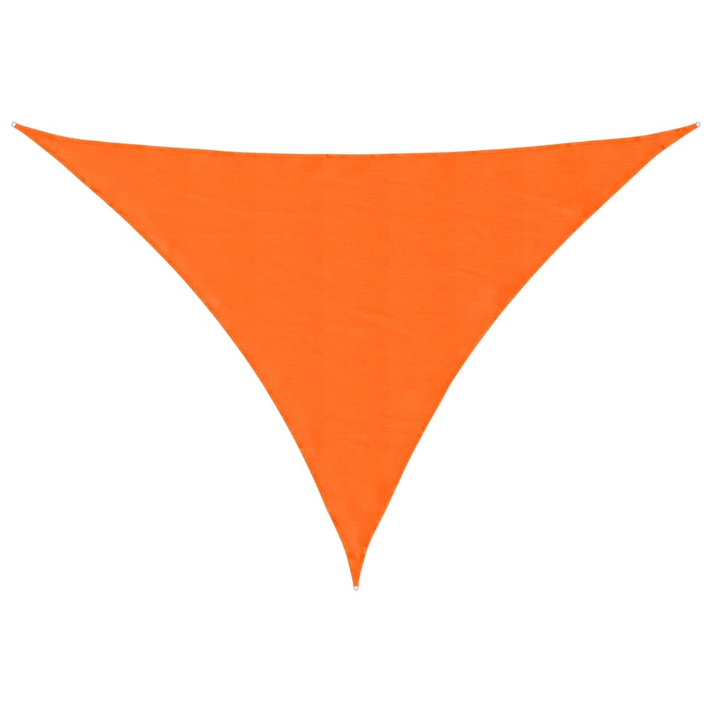 solsejl 4x5x5 m oxfordstof trekantet orange