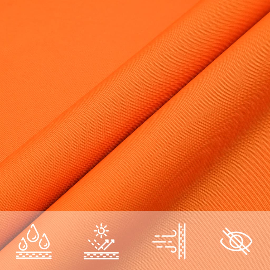 solsejl 4x5x5 m oxfordstof trekantet orange