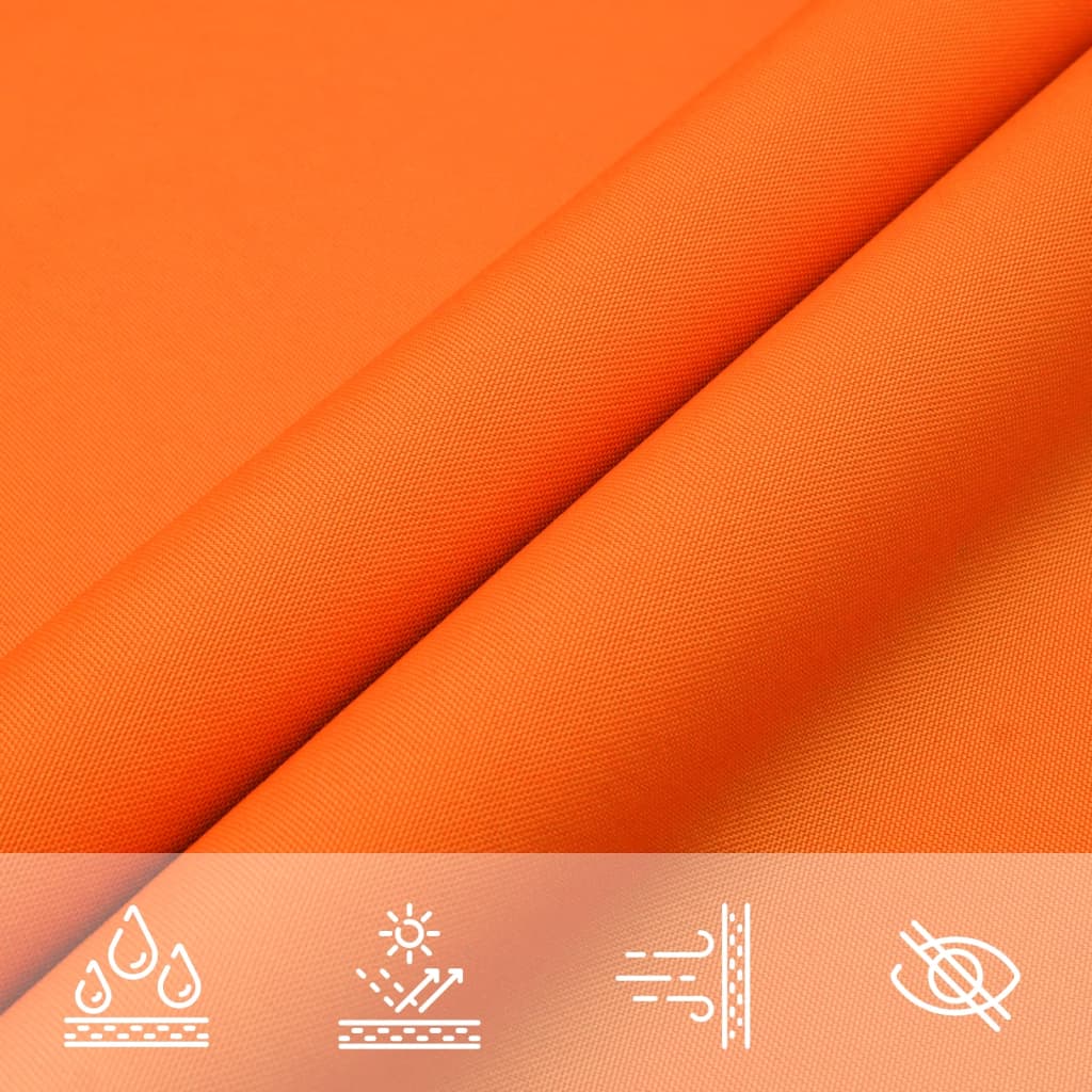 solsejl 4x5x6,4 m trekantet oxfordstof orange