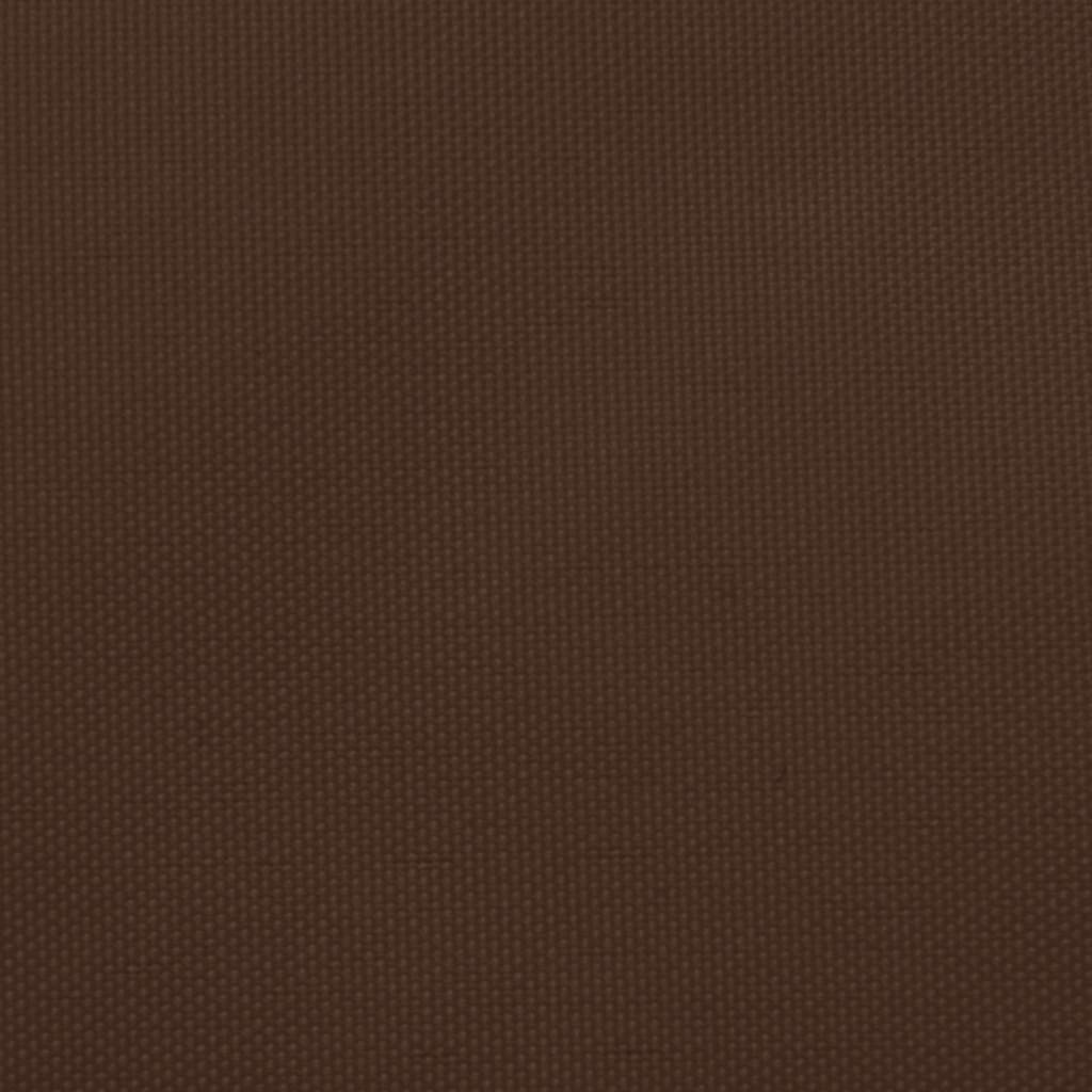 solsejl 2/4x3 m trapezformet oxfordstof brun