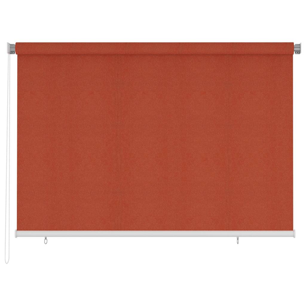 udendørs rullegardin 225 (B) x 140 (H) cm HDPE terracottafarvet