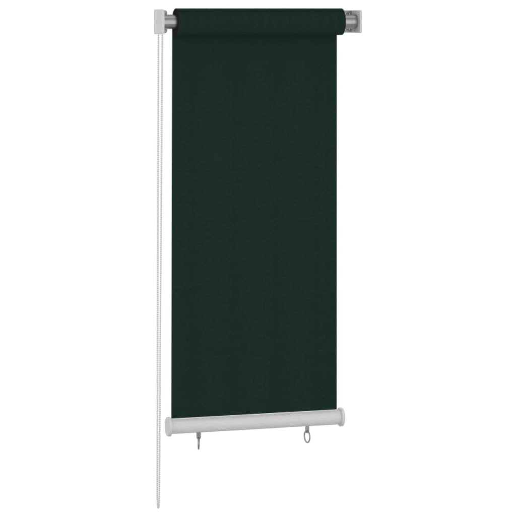 udendørs rullegardin 65 (B) x 140 (H) cm HDPE mørkegrøn
