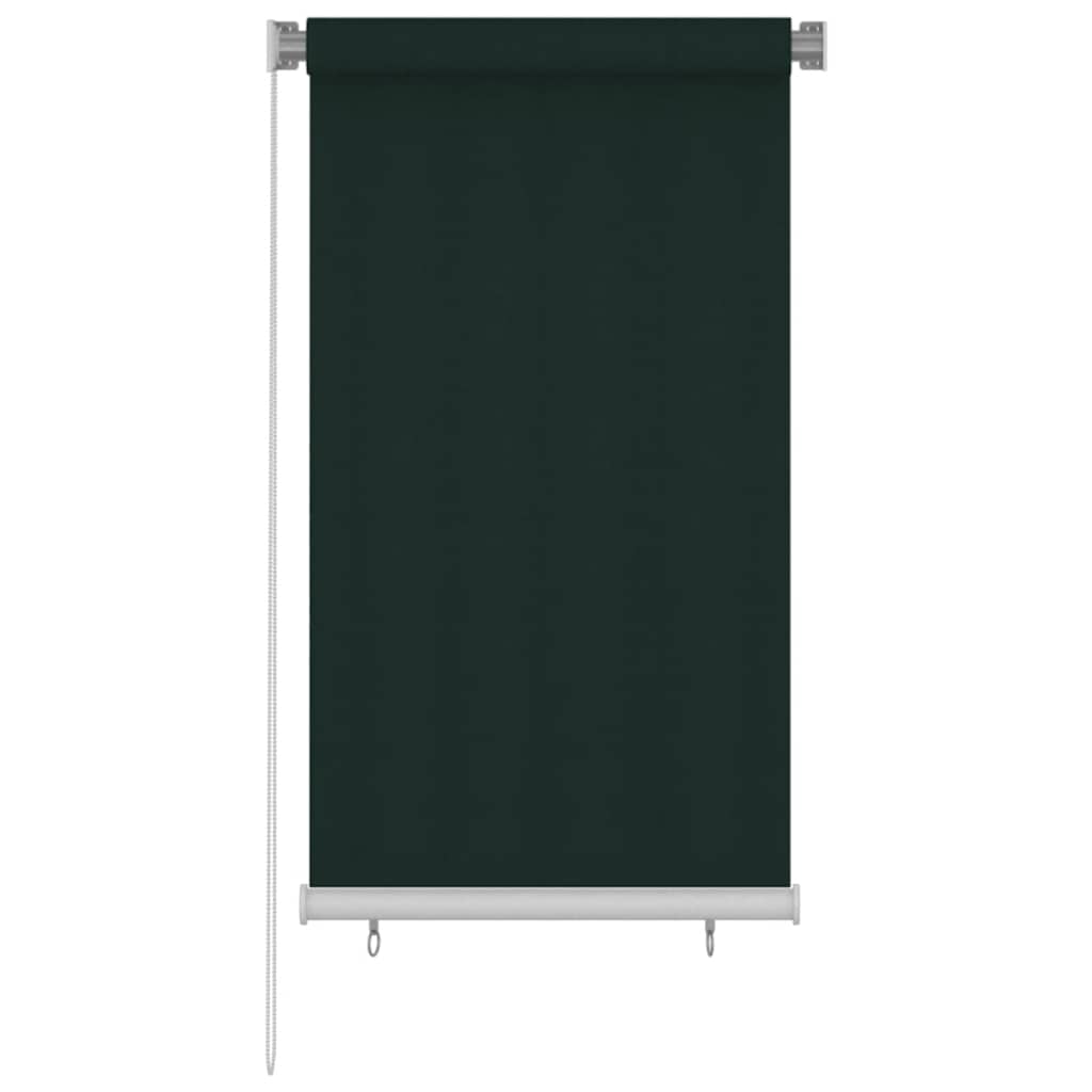udendørs rullegardin 85 (B) x 140 (H) cm HDPE mørkegrøn