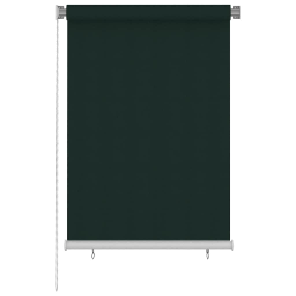 udendørs rullegardin 105 (B) x 140 (H) cm HDPE mørkegrøn