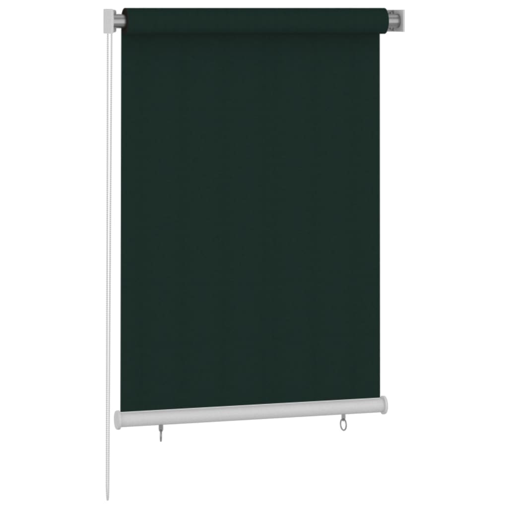 udendørs rullegardin 105 (B) x 140 (H) cm HDPE mørkegrøn