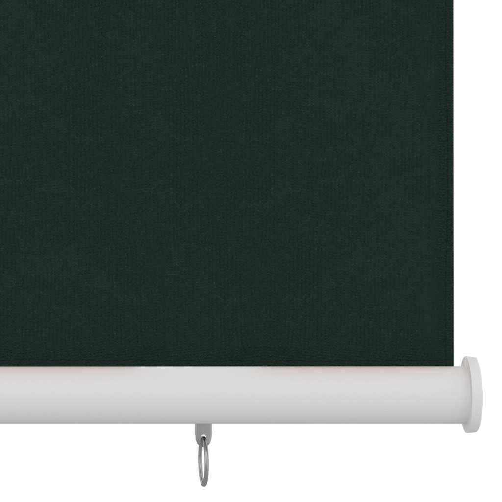 udendørs rullegardin 125 (B) x 140 (H) cm HDPE mørkegrøn
