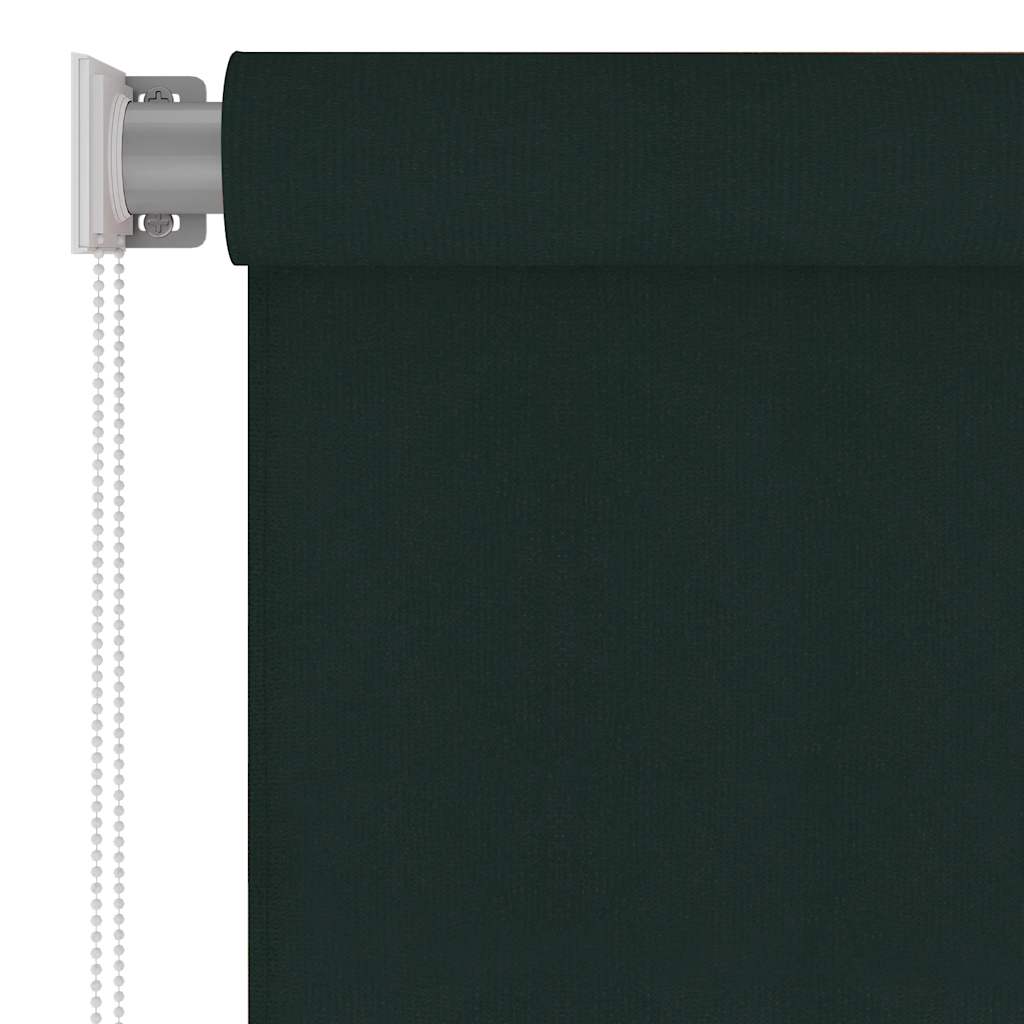 udendørs rullegardin 185 (B) x 140 (H) cm HDPE mørkegrøn