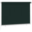 udendørs rullegardin 205 (B) x 140 (H) cm HDPE mørkegrøn