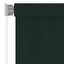 udendørs rullegardin 205 (B) x 140 (H) cm HDPE mørkegrøn