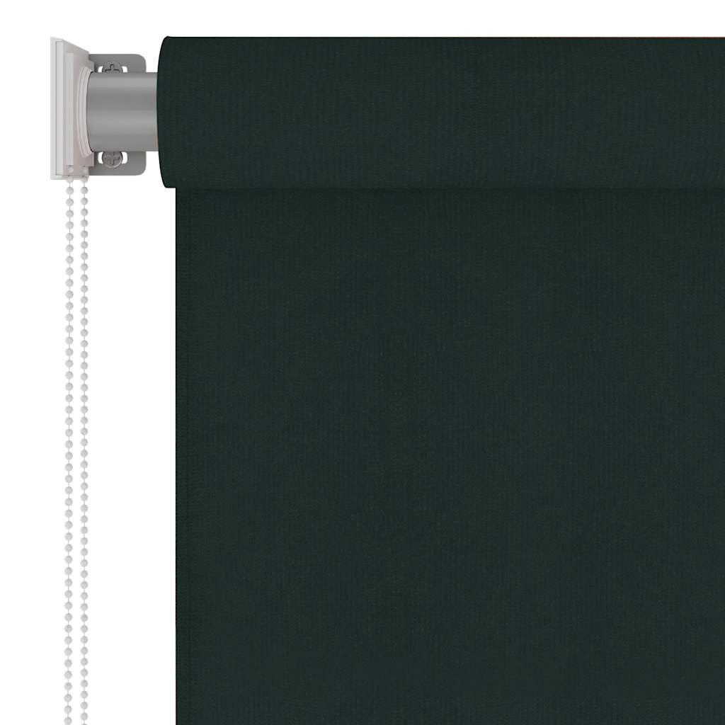 udendørs rullegardin 65 (B) x 230 (H) cm HDPE mørkegrøn
