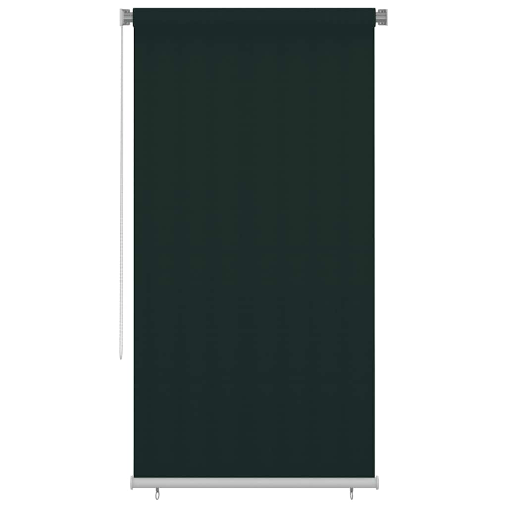 udendørs rullegardin 125 (B) x 230 (H) cm HDPE mørkegrøn