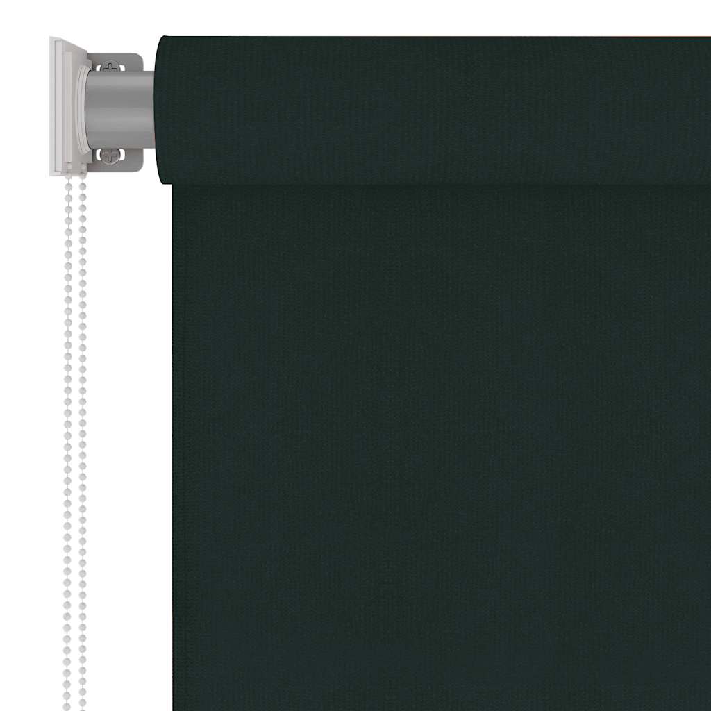 udendørs rullegardin 125 (B) x 230 (H) cm HDPE mørkegrøn