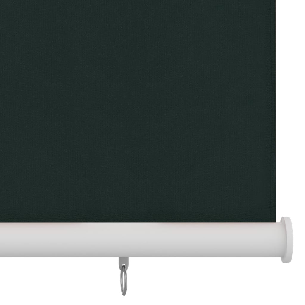 udendørs rullegardin 125 (B) x 230 (H) cm HDPE mørkegrøn